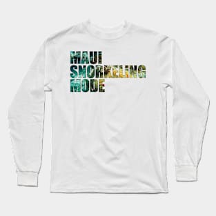 Maui Snorkeling Mode - Coral Reef With Anemone Long Sleeve T-Shirt